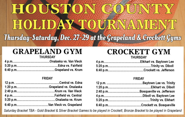 Houston County Holiday Tournament Dec. 27-29