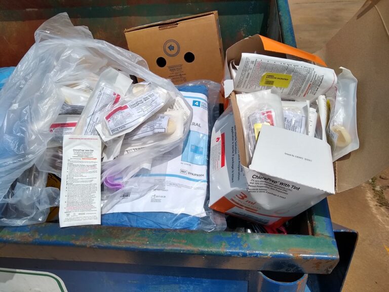Medical Supplies Trashed in Crockett