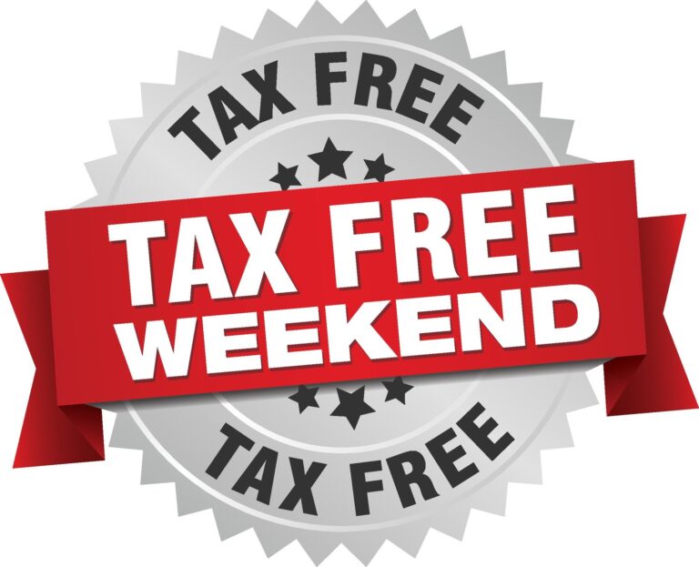 Sales Tax Holiday This Weekend