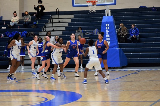 Lady Dogs Hold off Furious Comeback by Lady Elks