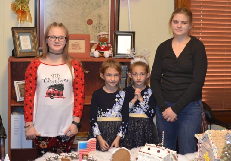 Winners of Gingerbread House Contest Awarded