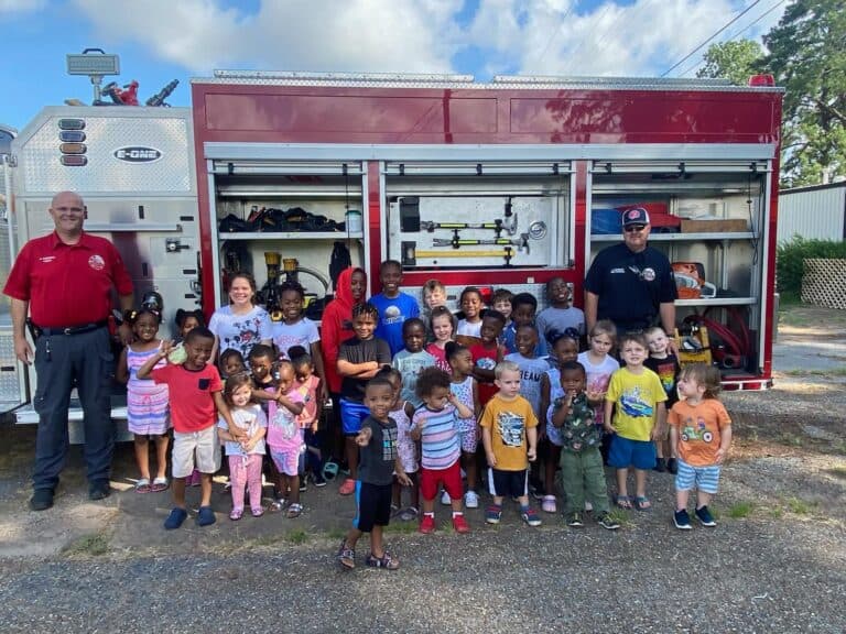 CROCKETT FIRE DEPARTMENT PROMOTES FIRE SAFETY AT LOCAL DAY CARE