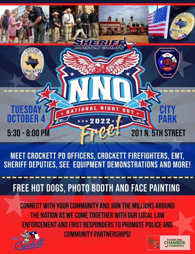 Crockett to Celebrate First National Night Out