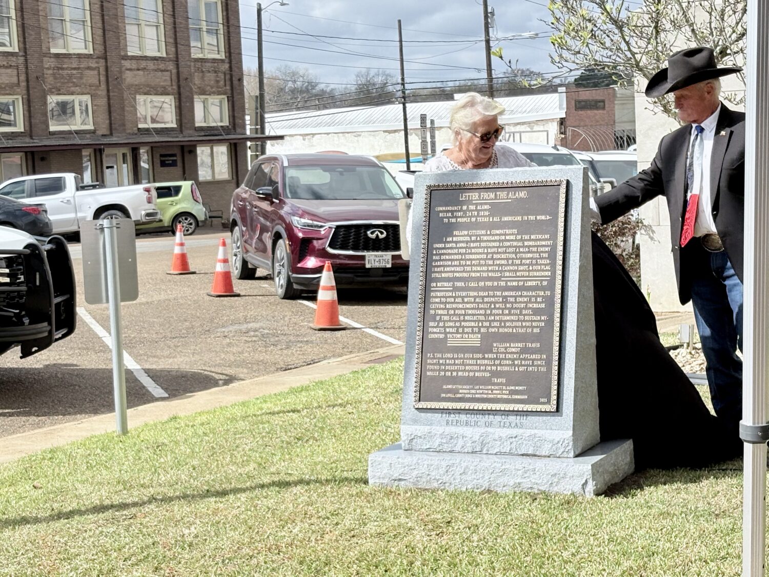 Houston County Celebrates Texas Independence Day With Travis Letter Dedication